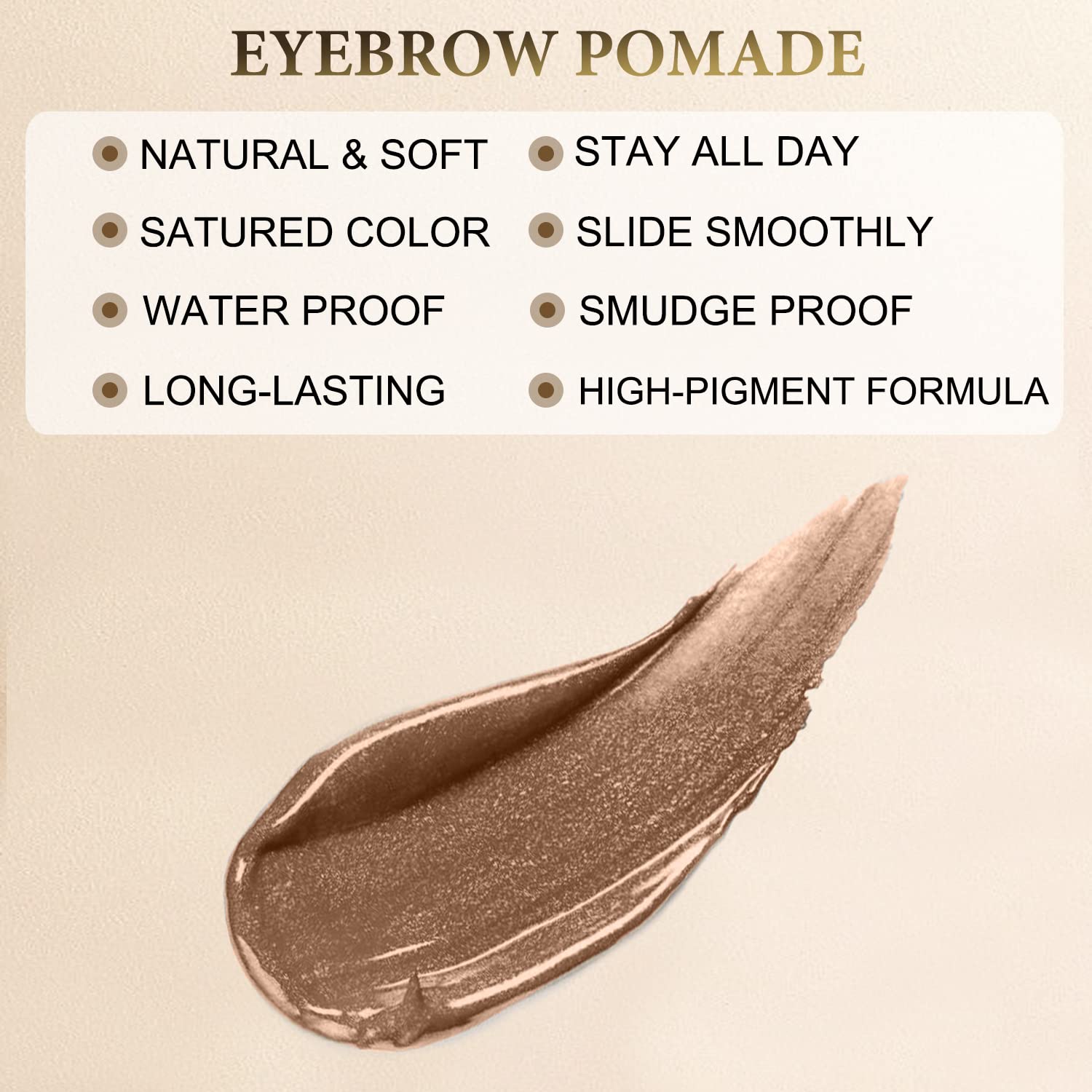 LAVONE pomada cejas aplicacion: relleno suave para un aspecto natural.