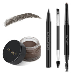 LAVONE pomada cejas negro-marrón para definición de larga duración