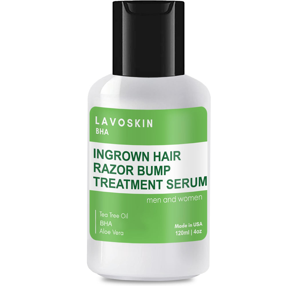 Lavoskin Tea Tree Gel bottle for cooling relief after shaving.