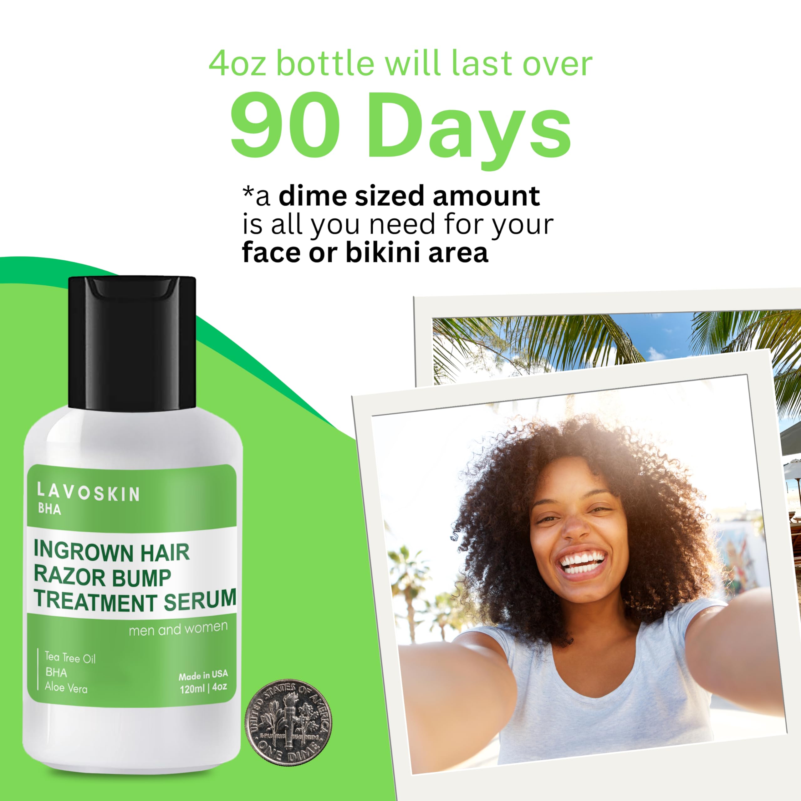 Lavoskin Tea Tree Gel soothes ingrown hairs with calm relief.