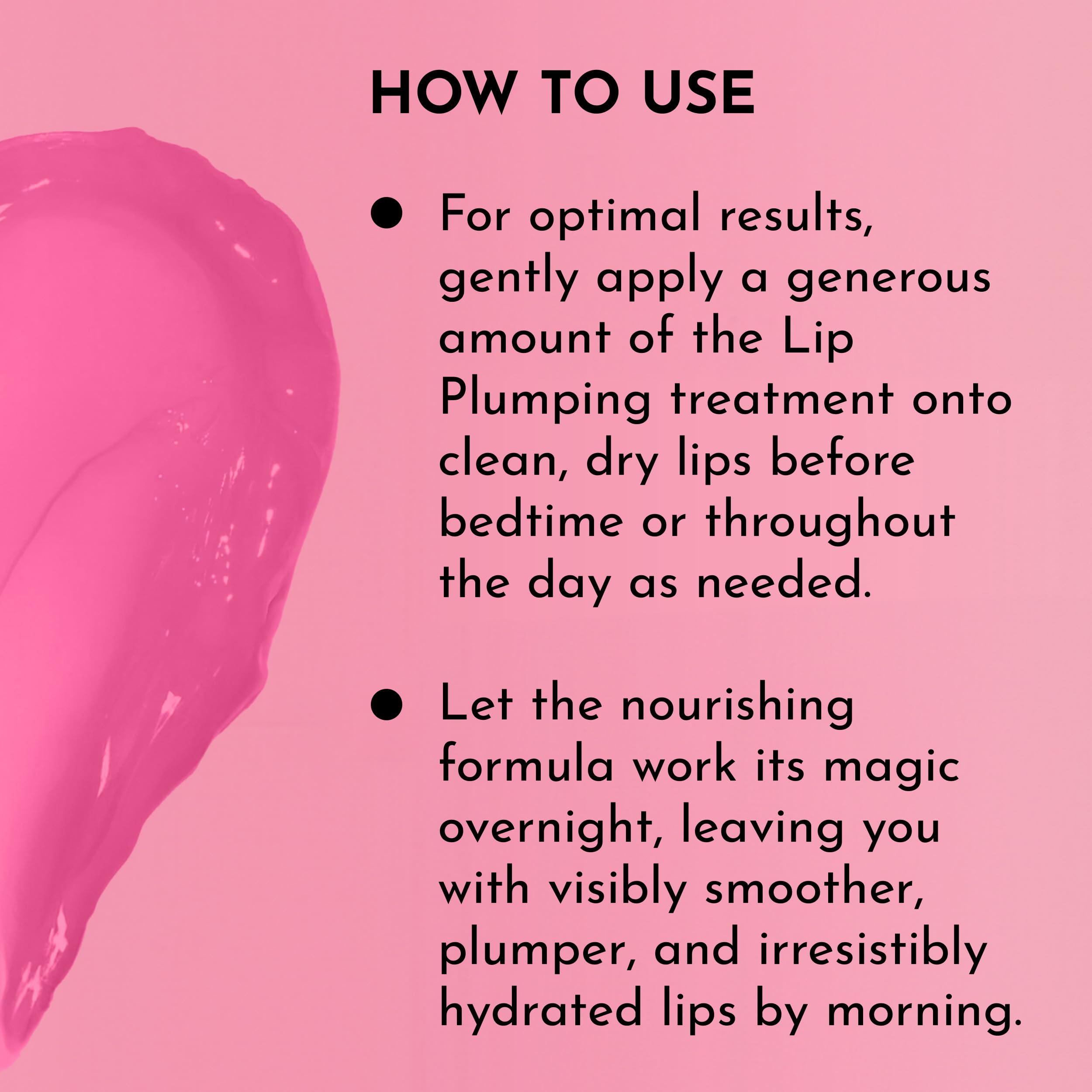 Aplicación nocturna de Lawless para cuidado intensivo de labios antes de dormir.