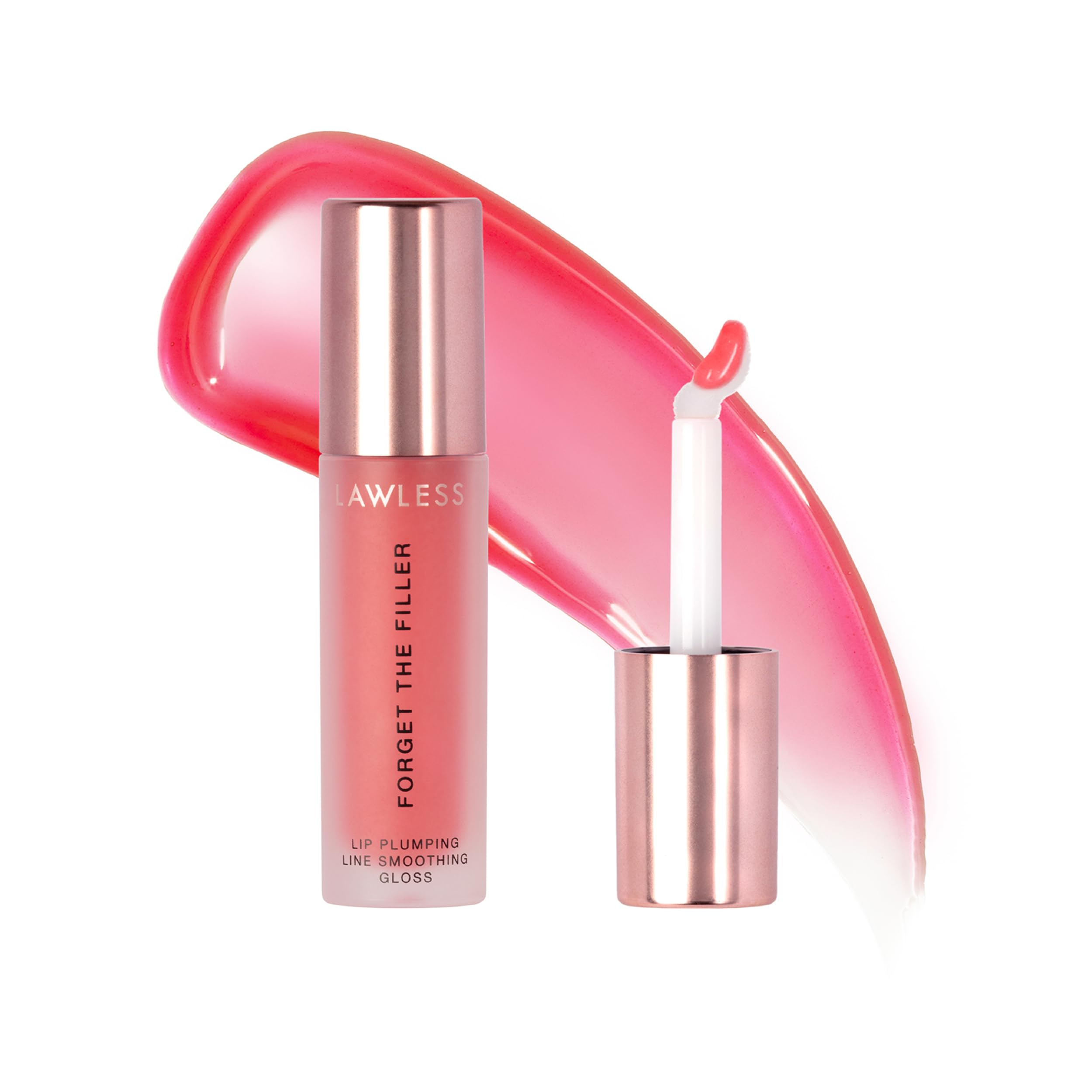 Lawless Forget the Filler gloss in Cherry Vanilla bottle with glassy finish