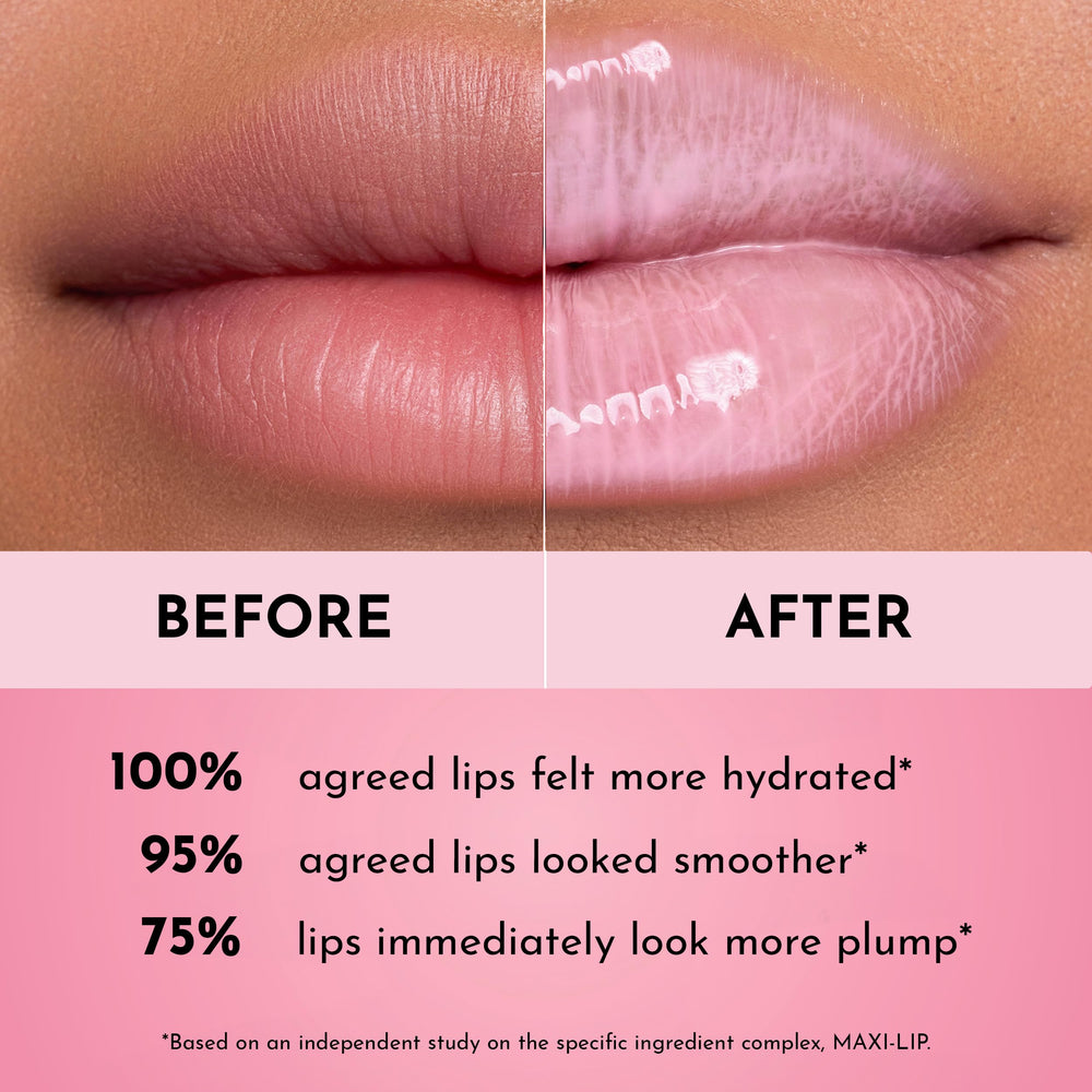 Lawless Forget the Filler gloss on lips displays soft, hydrated shine
