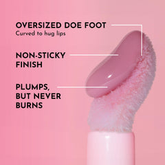 Lawless Forget The Filler Lip Plumper Line Gloss applicator closeup delivering smooth, comfortable application.