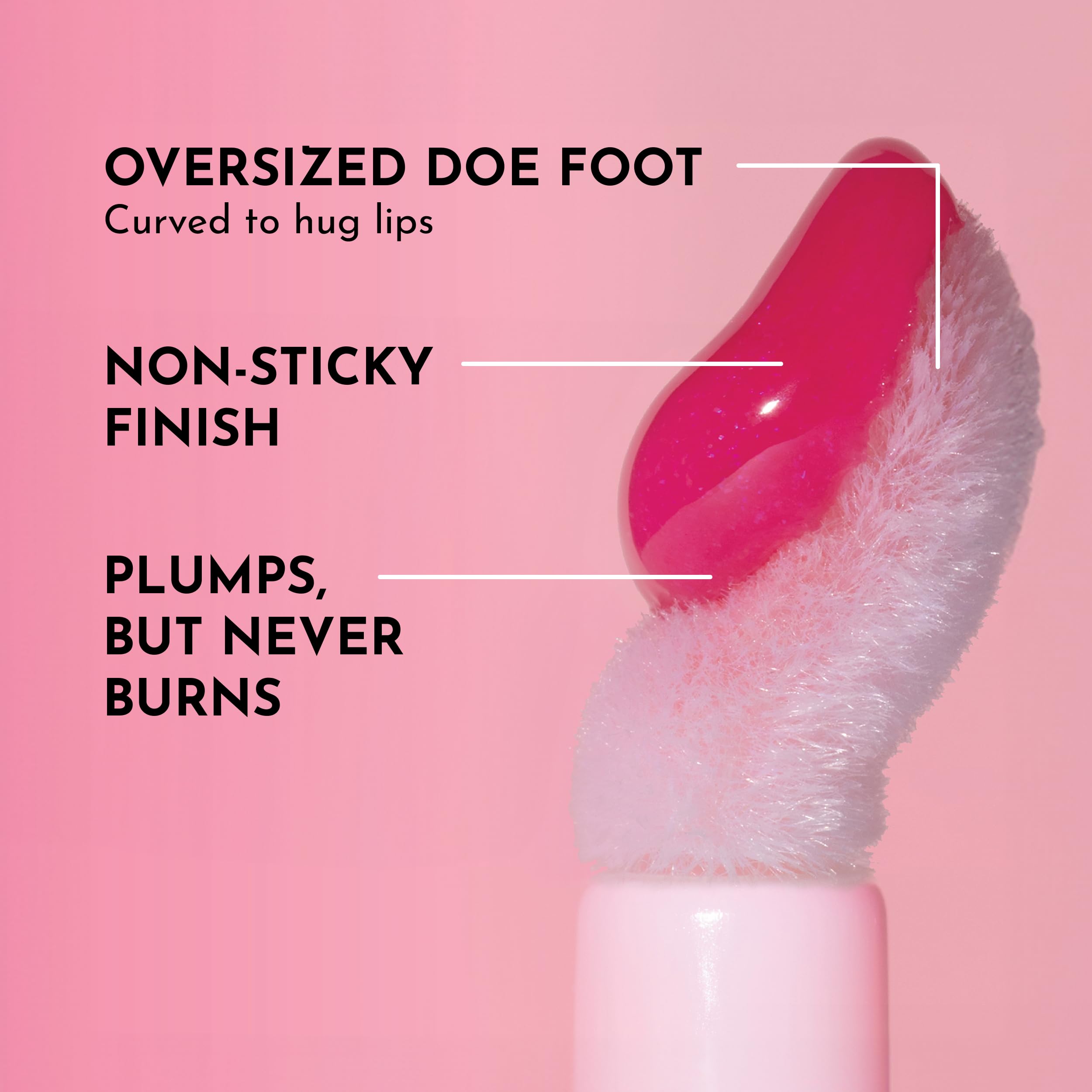 Lawless Forget The Filler lip plumper gloss Ultra-shine applicator for smooth glide.