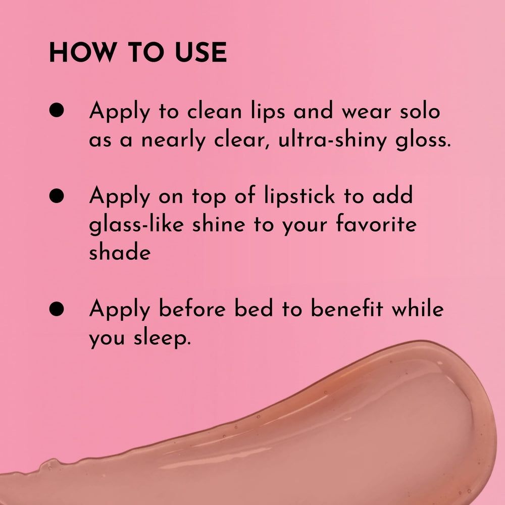 Shea butter and rosehip oil hydrate and soften lips with LAWLESS gloss.