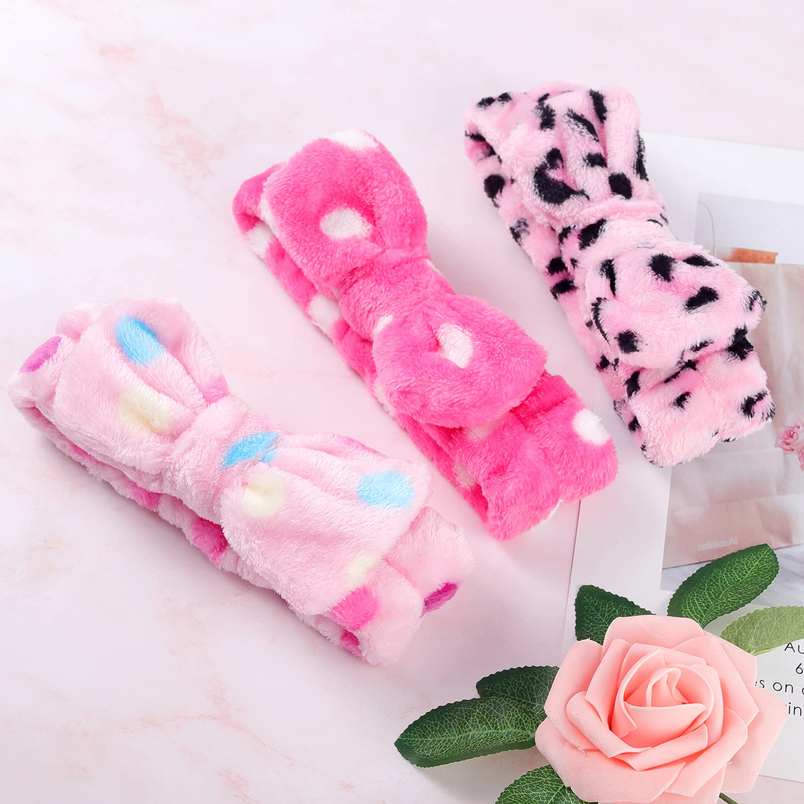 Diadema LAXIZAR con lazo, para ducha y spa, colores variados.