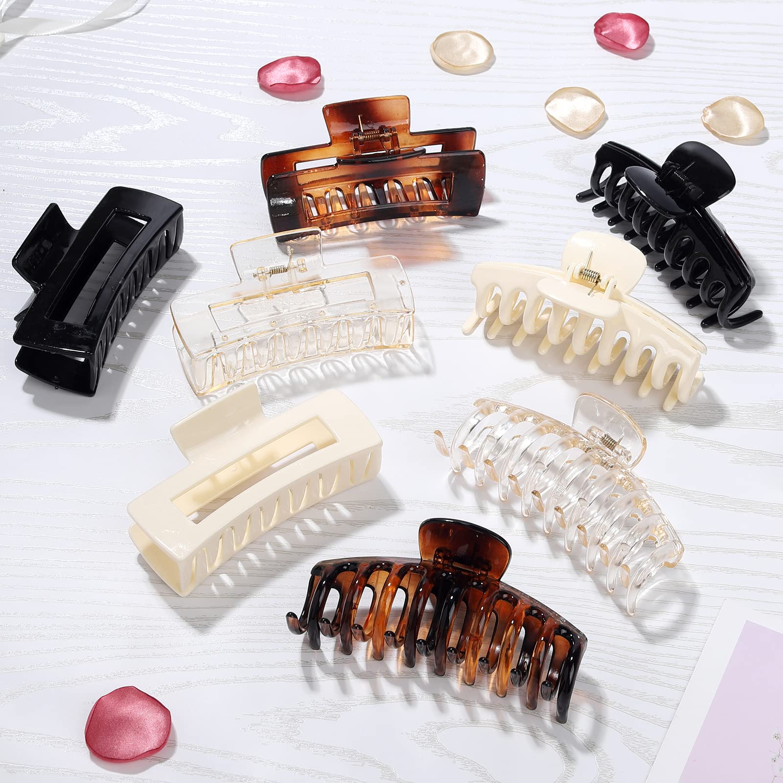 LAXIZAR rectangular hair clip in light yellow adds subtle brightness for daily wear
