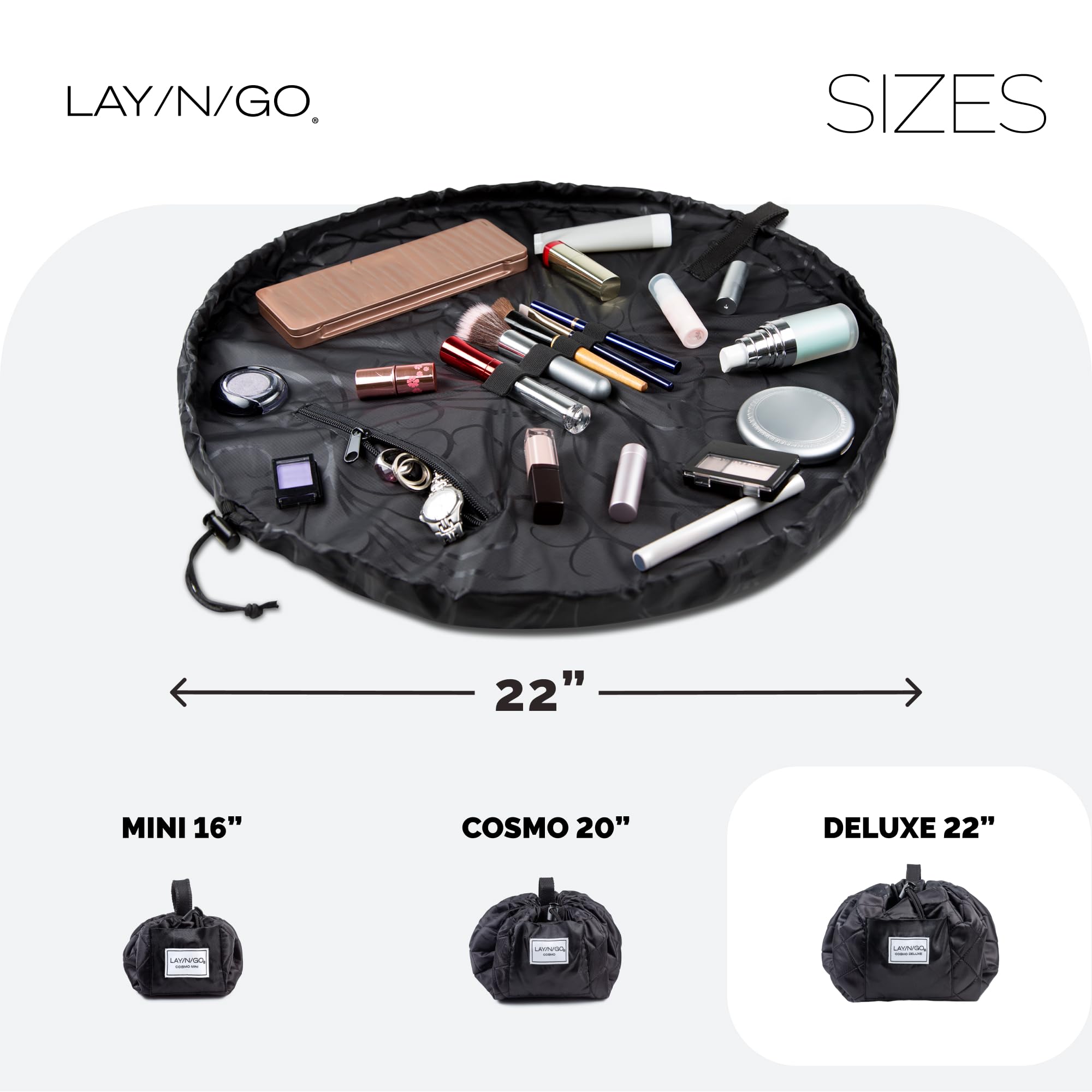 Lay-n-Go Cosmo fabric is water-resistant and easy to wipe clean