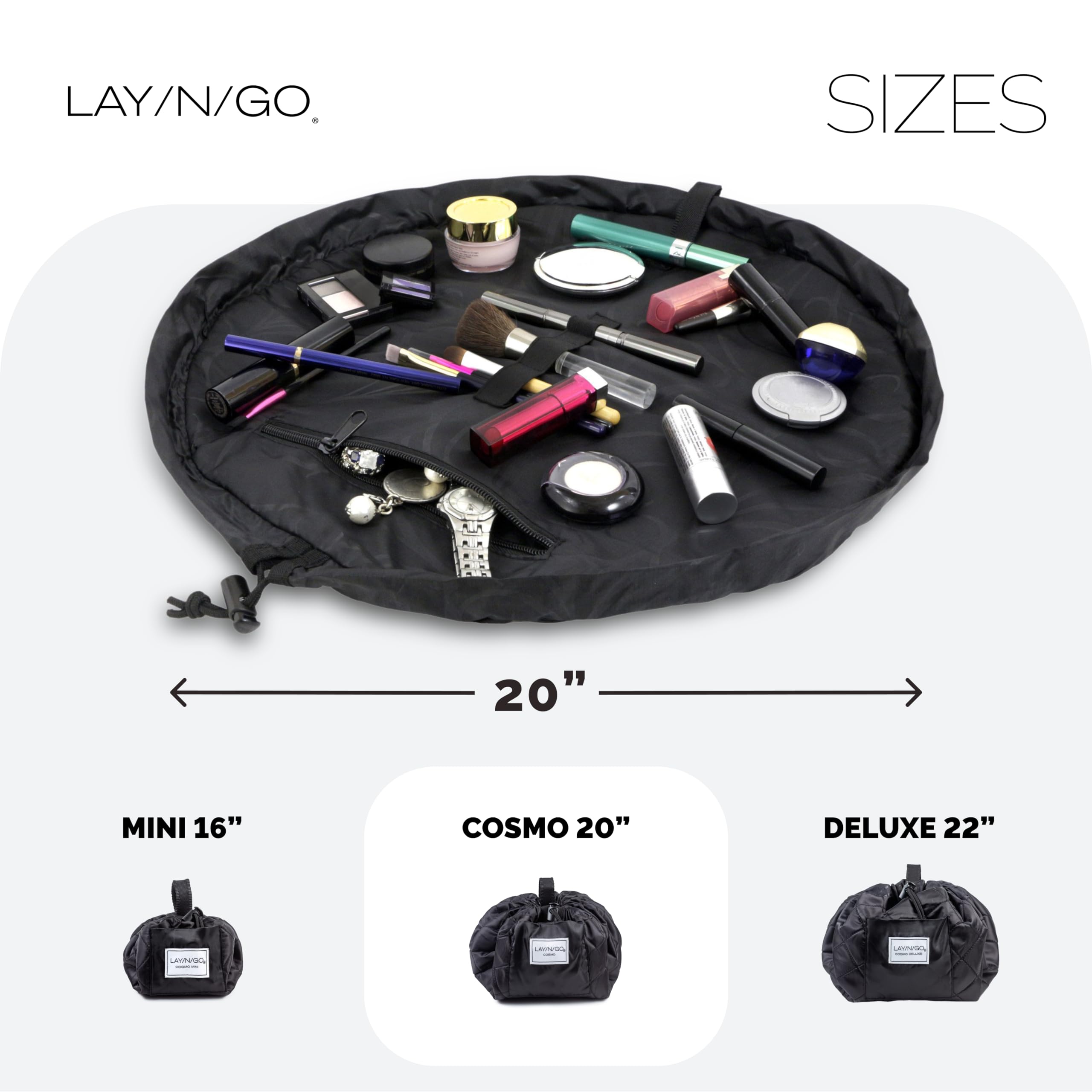 Cosmo bag highlights water-resistant material ready for spills