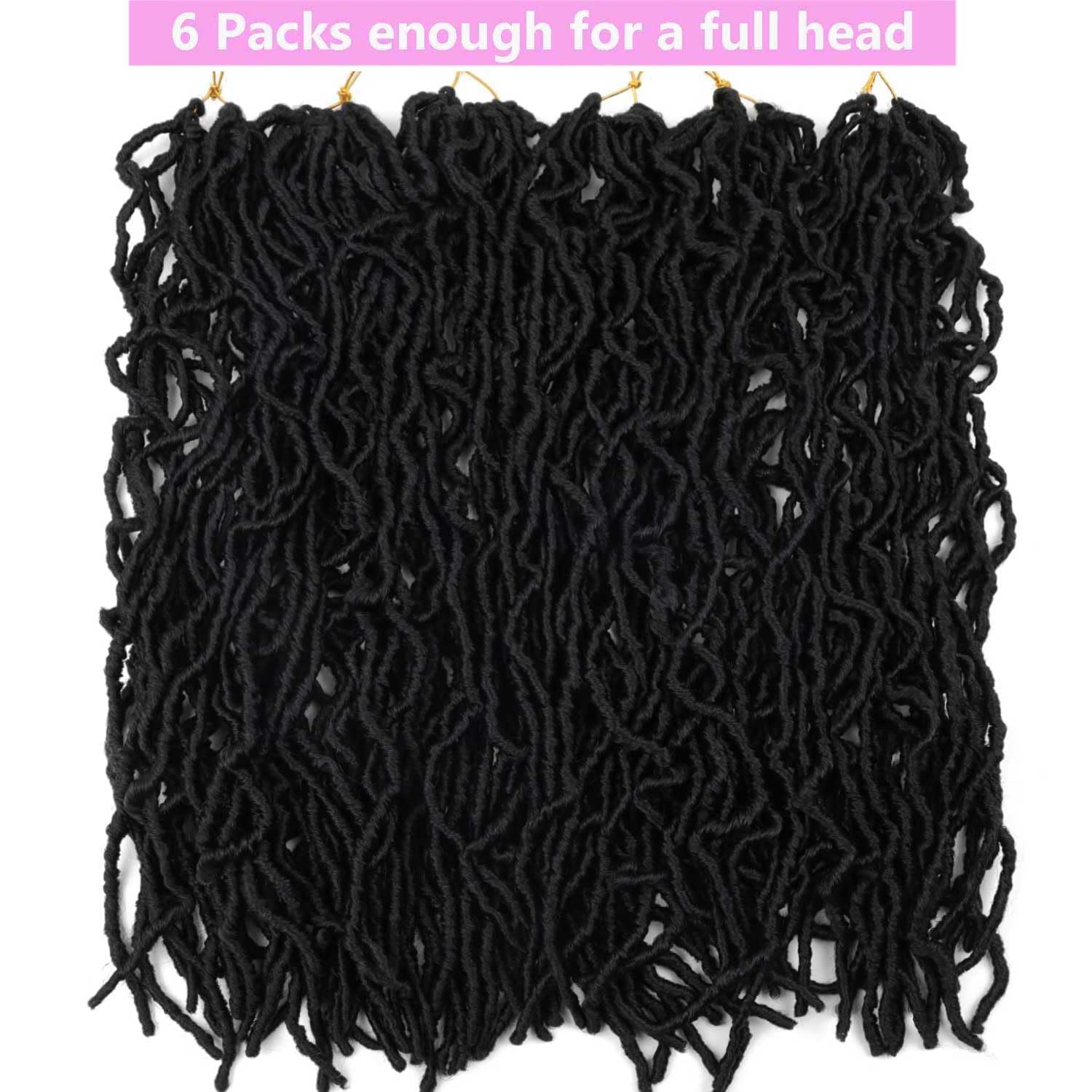 Layashow distressed locs synthetic hair closeup, durable fibers.