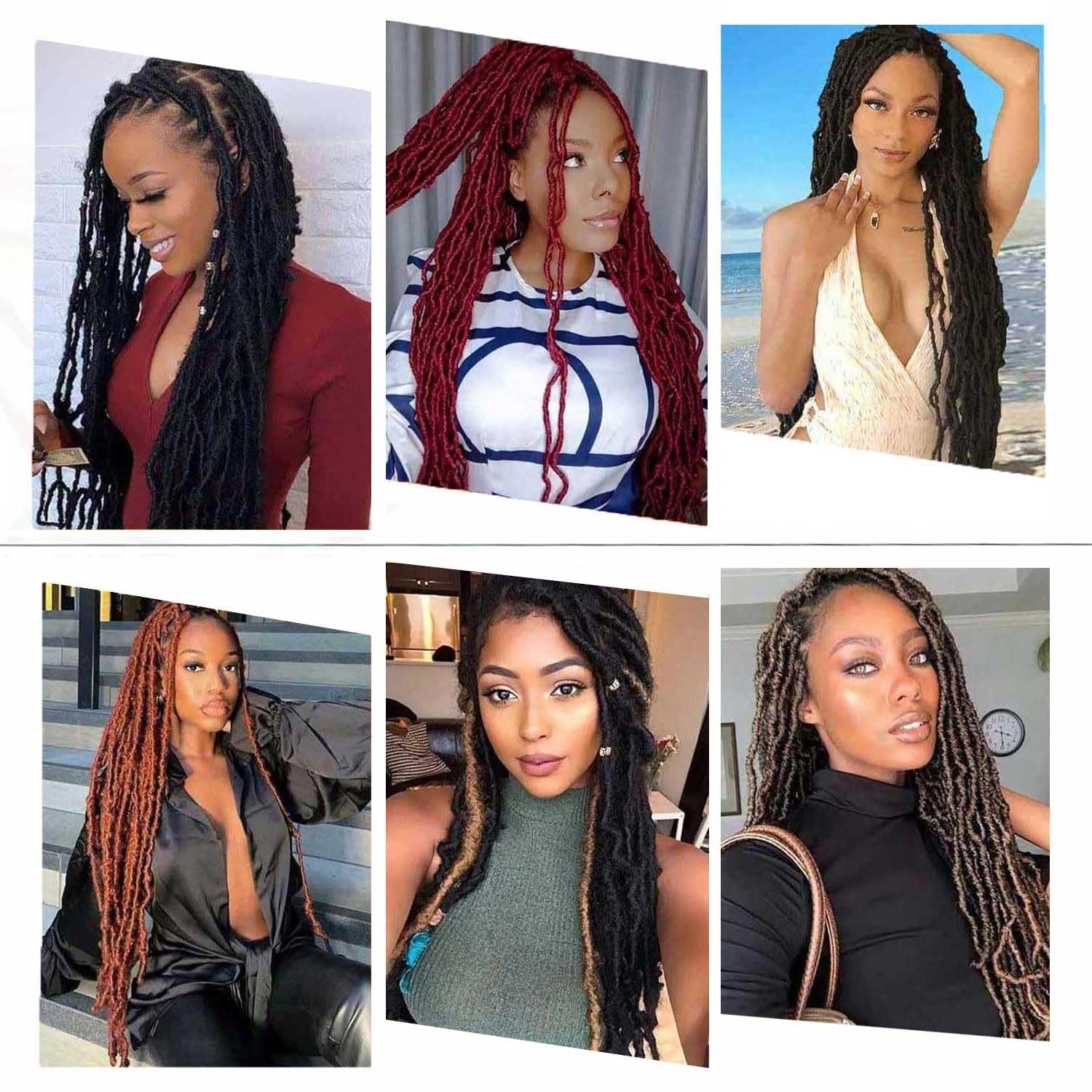 Layashow washable locs display, easy care and long-lasting.