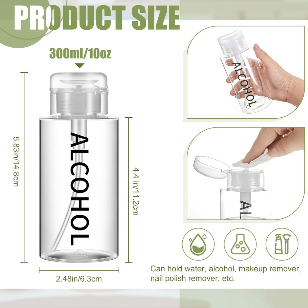 Layhit clear-view dispenser bottle shows liquid level for quick identification.