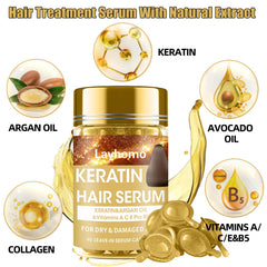 Layhomo cápsulas de aceite para cabello, aplicación precisa.