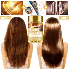 Layhomo keratina en cápsulas, apoyo para cabello dañado.