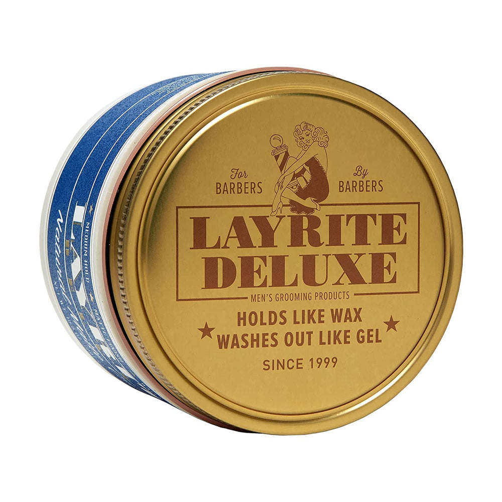 Layrite Natural Matte Cream texture close-up showing soft, matte finish.