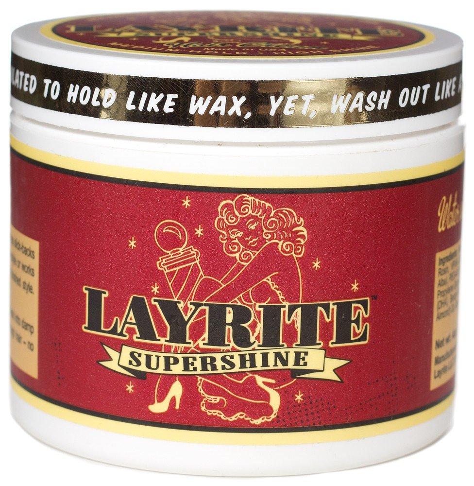 Layrite Supershine Cream con brillo alto para un peinado pulido y definido