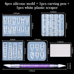 Laza bowknot mold enables elegant 3D bows for nail embellishment