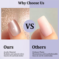 Laza cat eye nails feature 3D cat eye effects for dynamic light reflections.