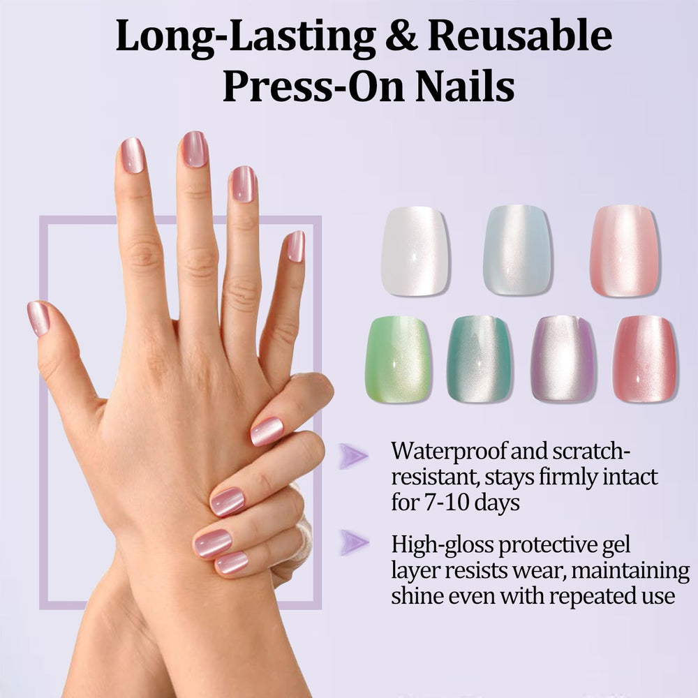 Laza Cat Eye Nails 15 sizes ensure a precise fit for many nails.