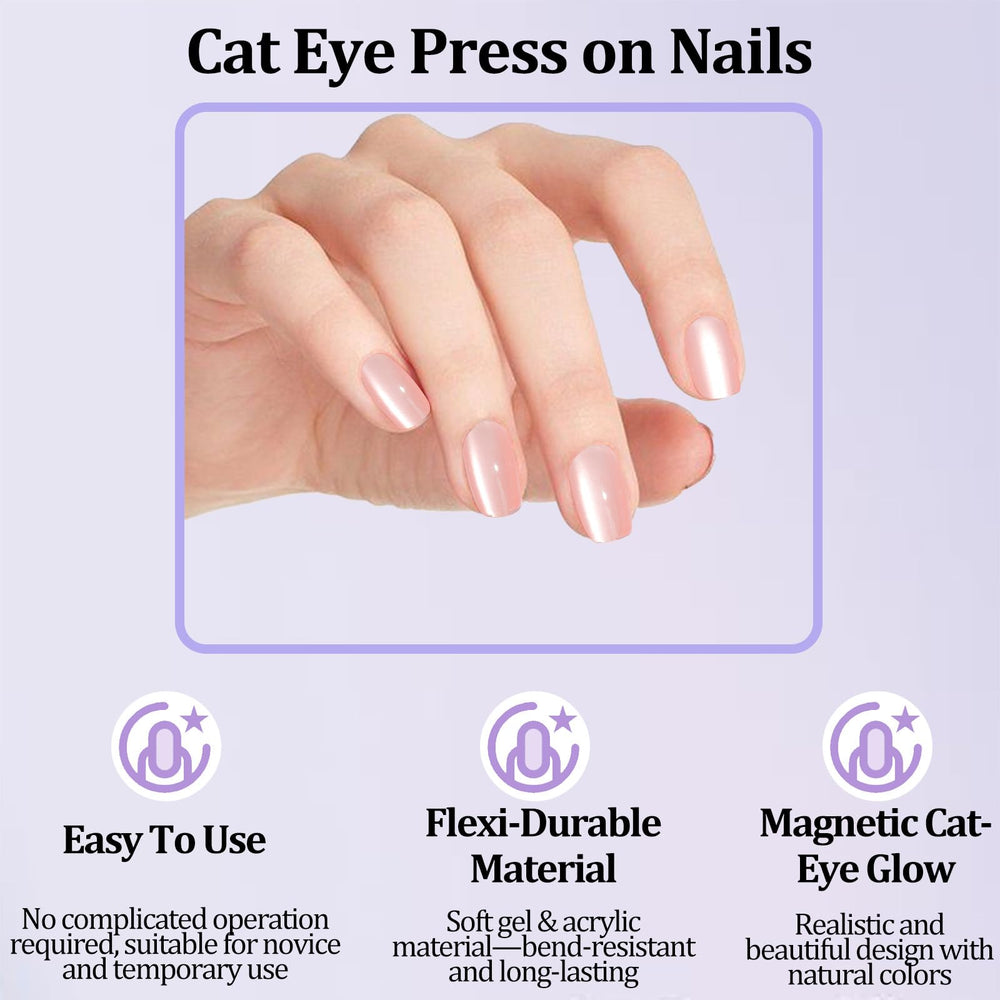Laza Cat Eye Nails shows 30 pieces per color for abundant color variety.