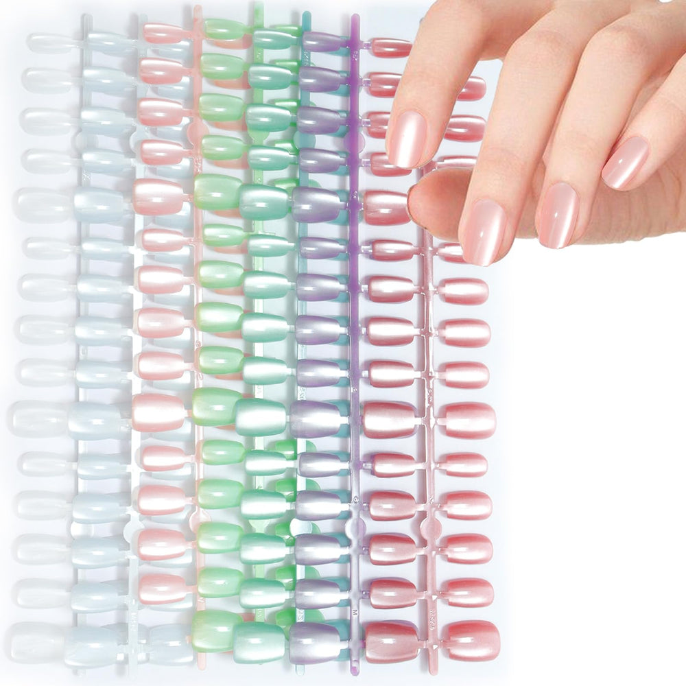 Laza Cat Eye Nails seven-color full set for versatile at-home manicures.