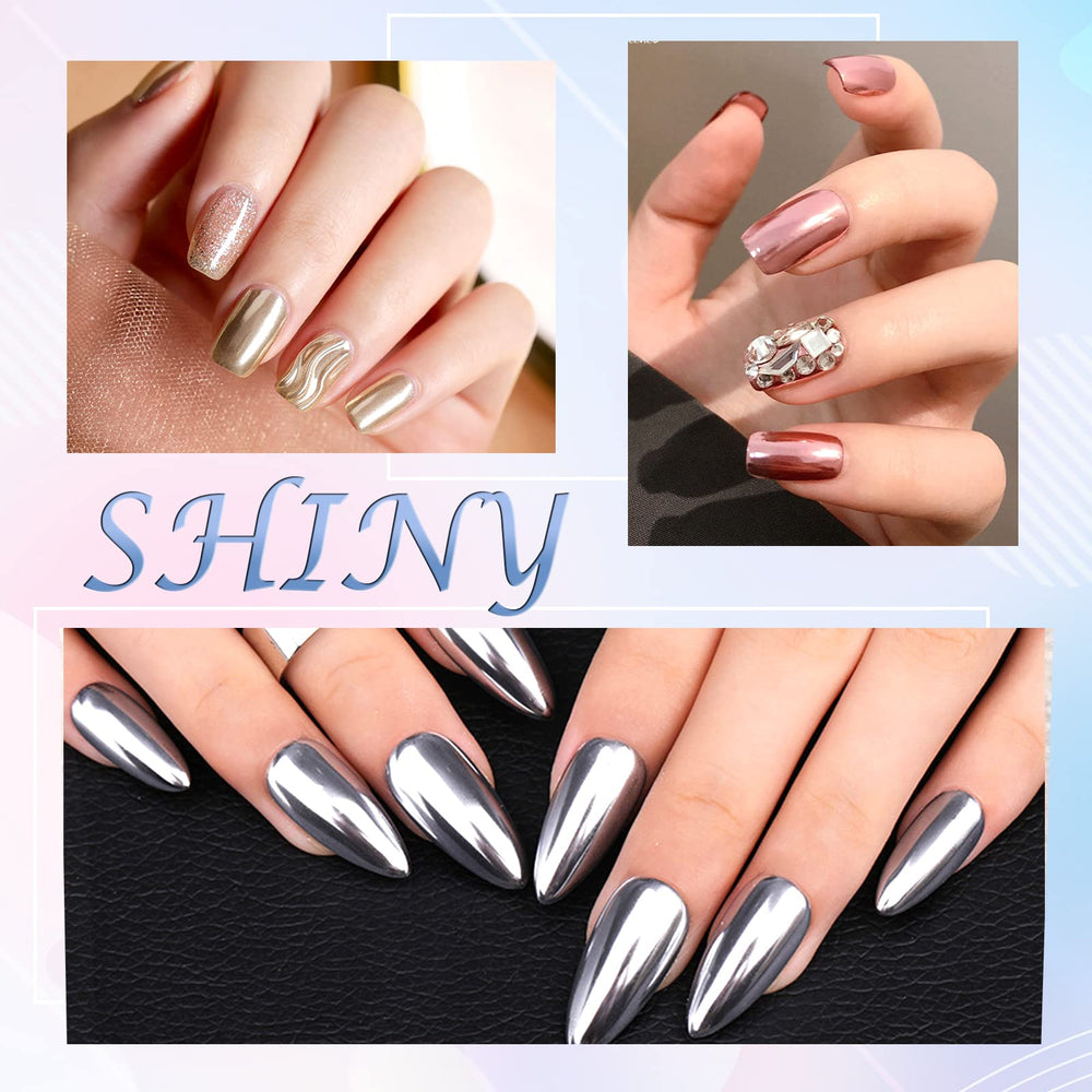 Laza Chrome Nail Powder Gold gift-packaging highlights a premium gift for nail art lovers.