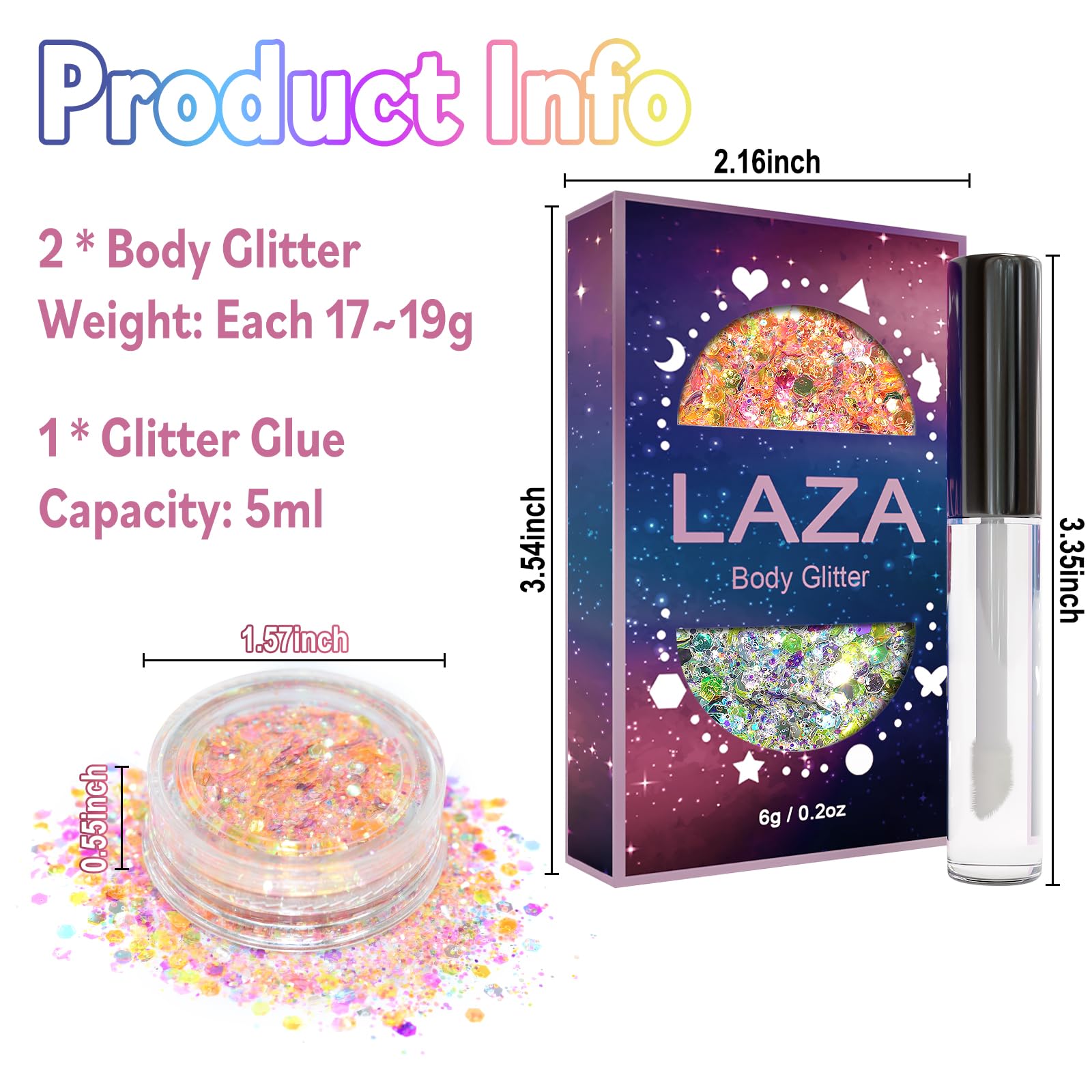 Kit de brillo para carnaval mejora el maquillaje