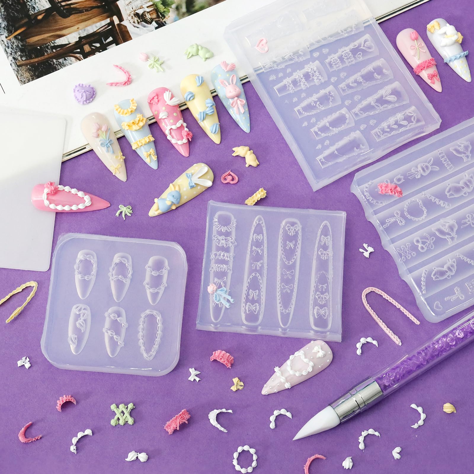 Laza rhinestone glue helps secure nail art embellishments