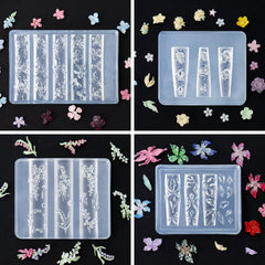 Laza silicone nail art templates provide easy release and reuse.