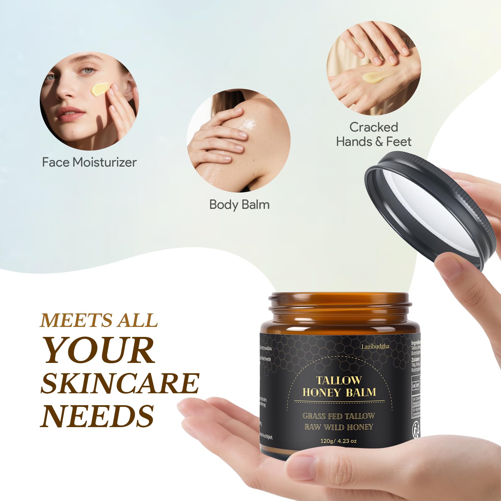 Uso recomendado en rostro y cuerpo para cuidado integral.