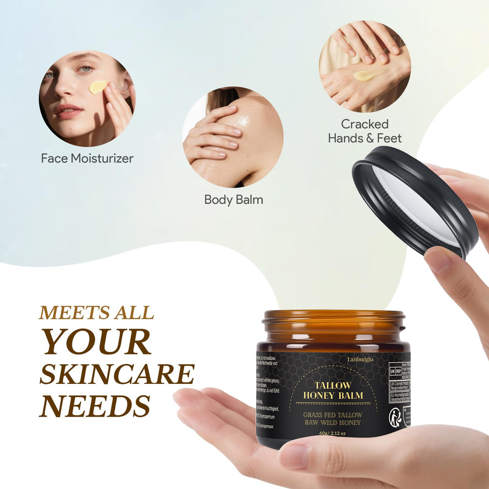 Lazibudgha packaging 60g jar supports easy daily use.