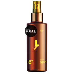 Lazy Tan Face Tan Mist bottle displays hydrating, sunless glow for face and body.