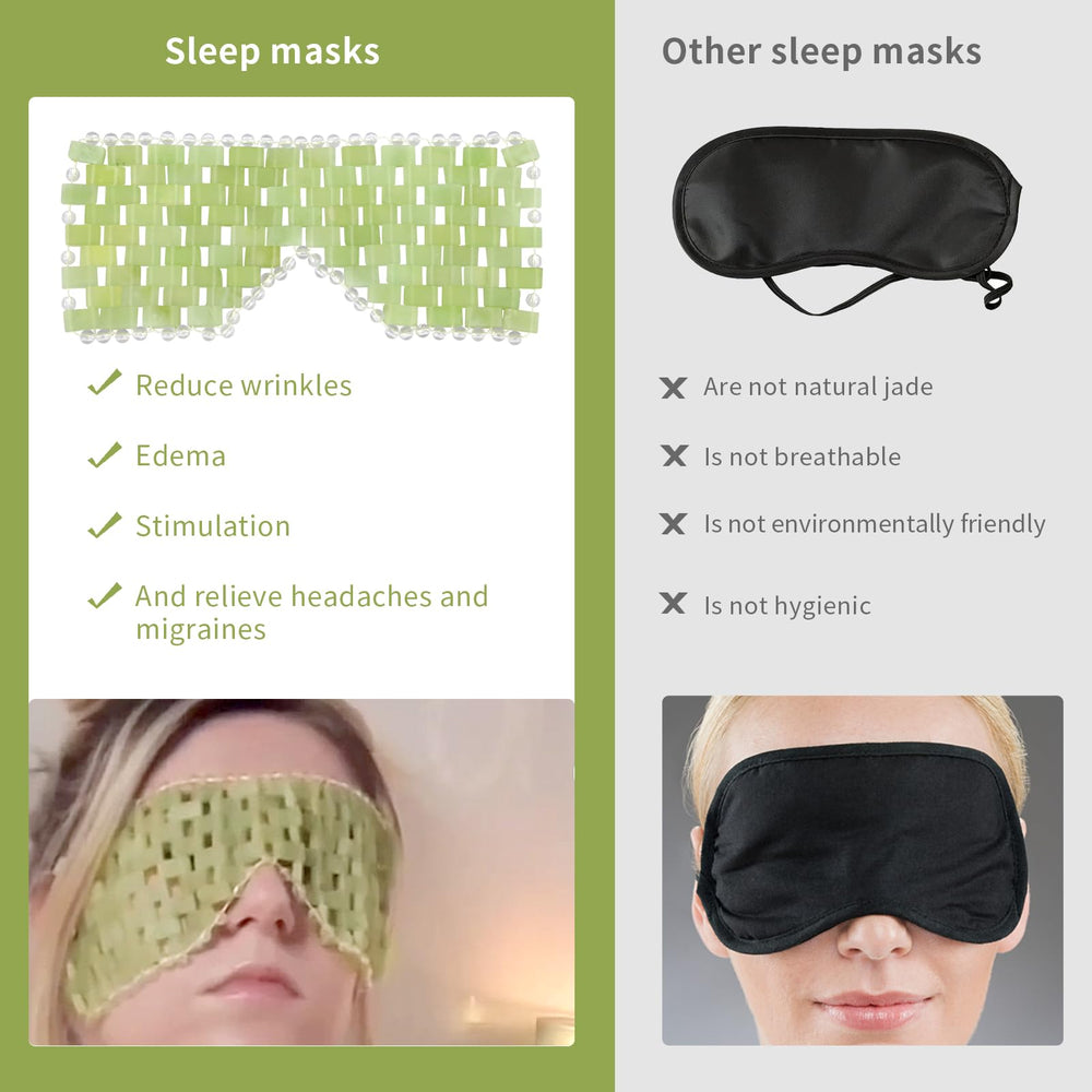 LazyGa Jade Eye Mask made from eco friendly materials for daily use.