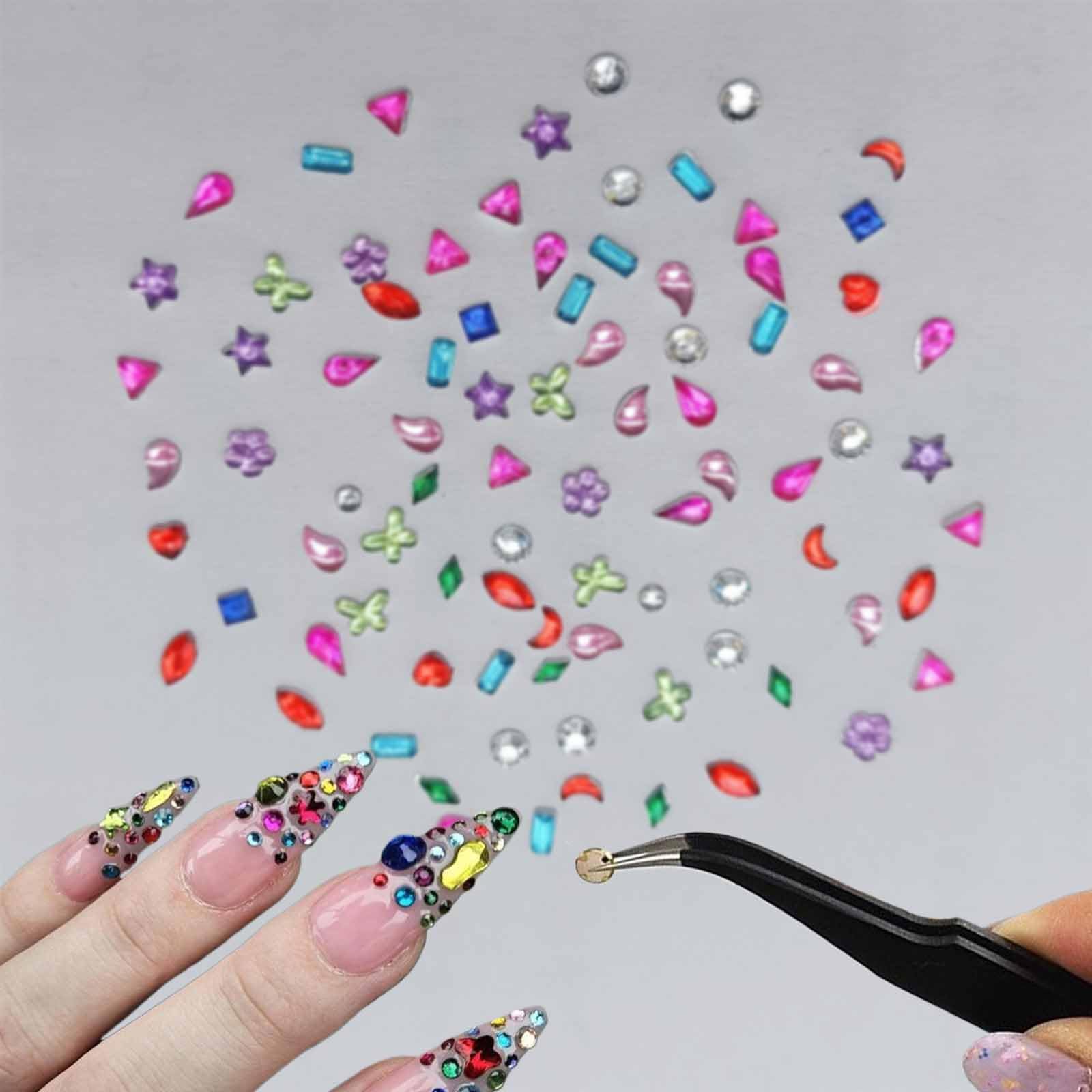 LBPEPAMZ assorted gems allow quick embellishment on tips for stylish nail art