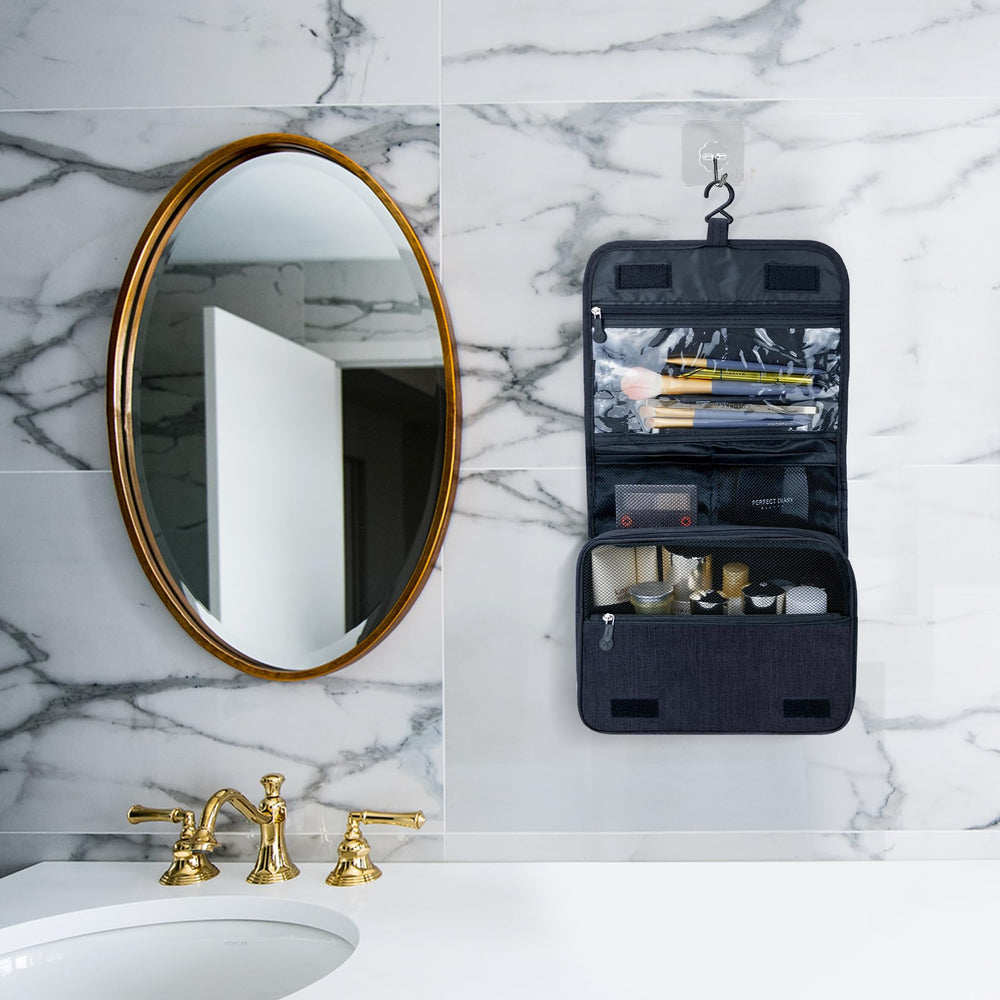 Lcsmaokin toiletry bag suitable for travel, home, gym, and outdoor use.