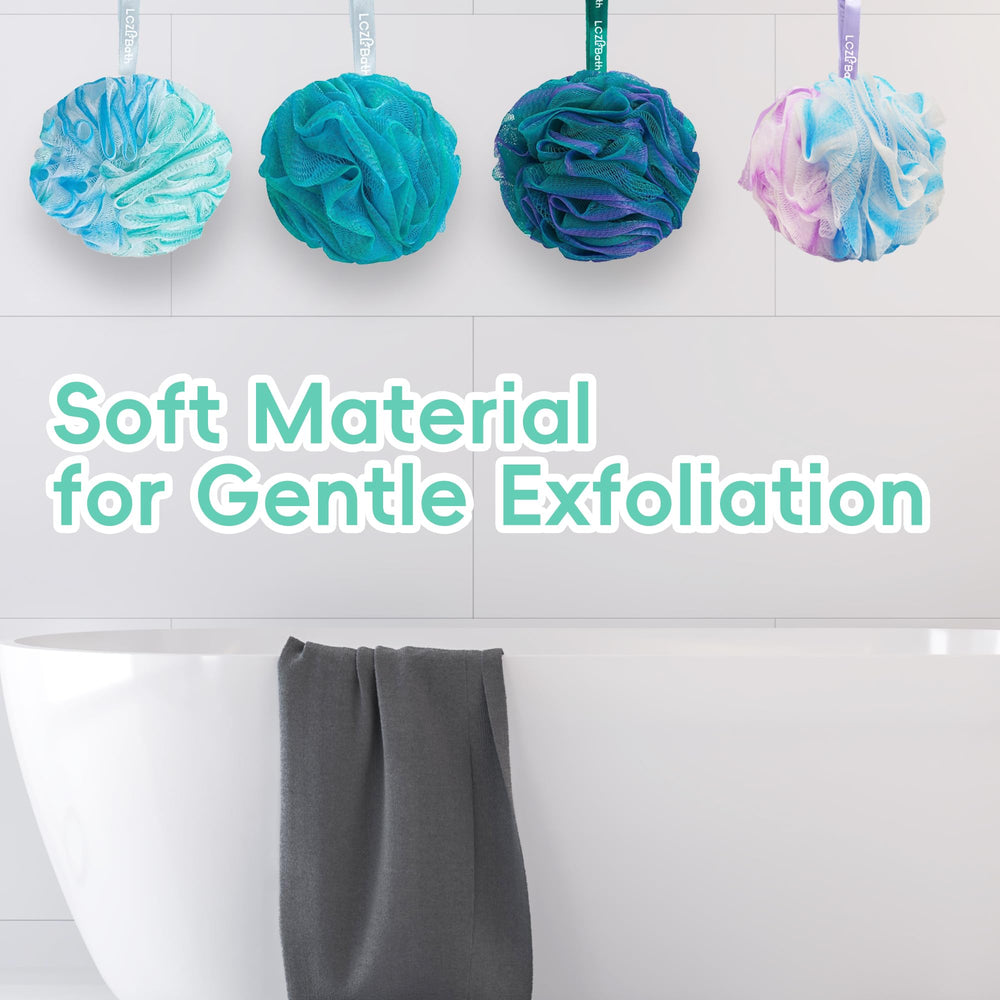 LCZLBath soft skin-friendly material with hanging ribbon for drying.