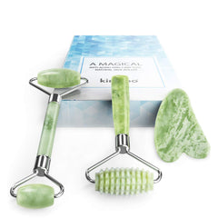 LDREAMAM Kimkoo Jade Roller featuring cooling real jade to soothe facial tension