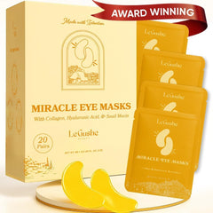 LE GUSHE parches oculares dorados para revitalizar la mirada y reducir la hinchazón.