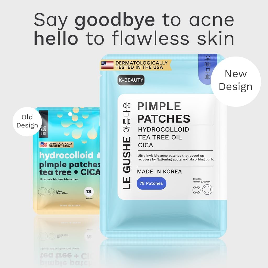Parche LE GUSHE probado dermatológicamente, libre de fármacos.