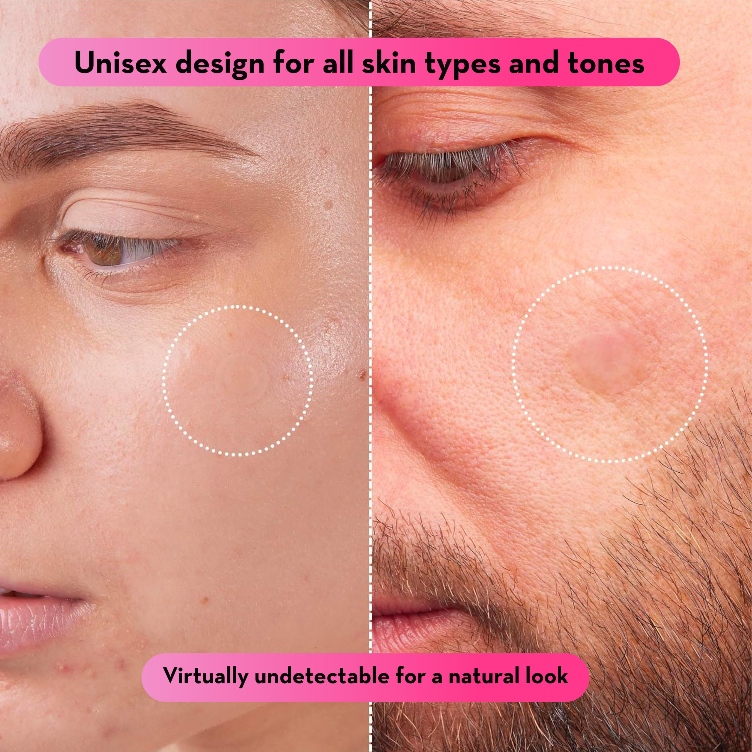 LE GUSHE patch close-up shows vegan-friendly formula gentle on skin.