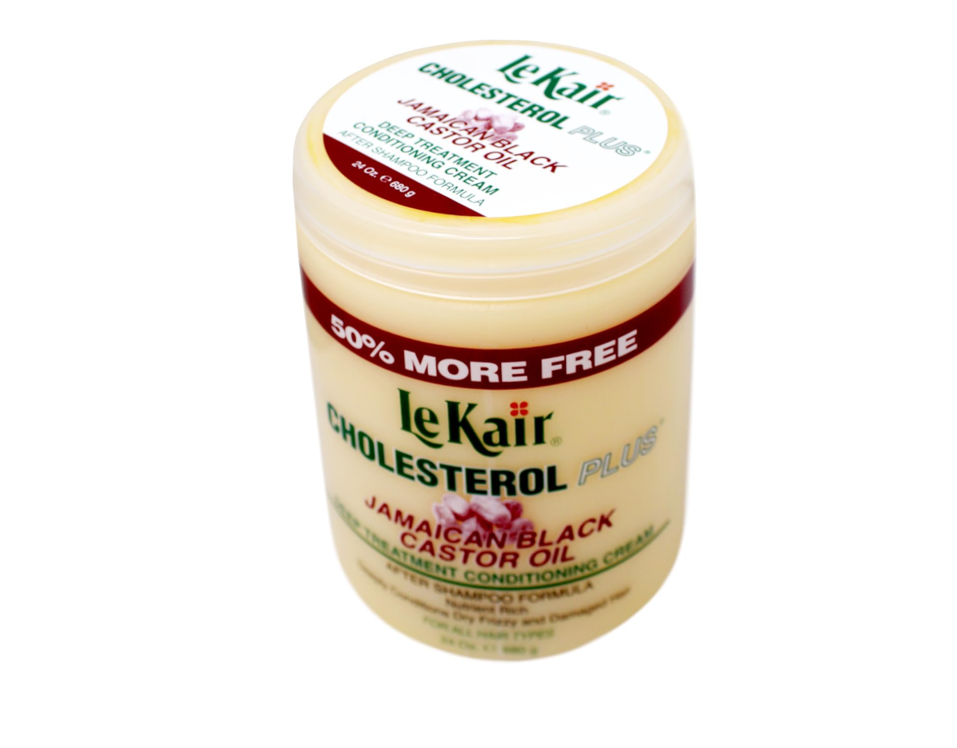 Le Kair Cholesterol Plus cream texture close-up highlighting rich moisture.
