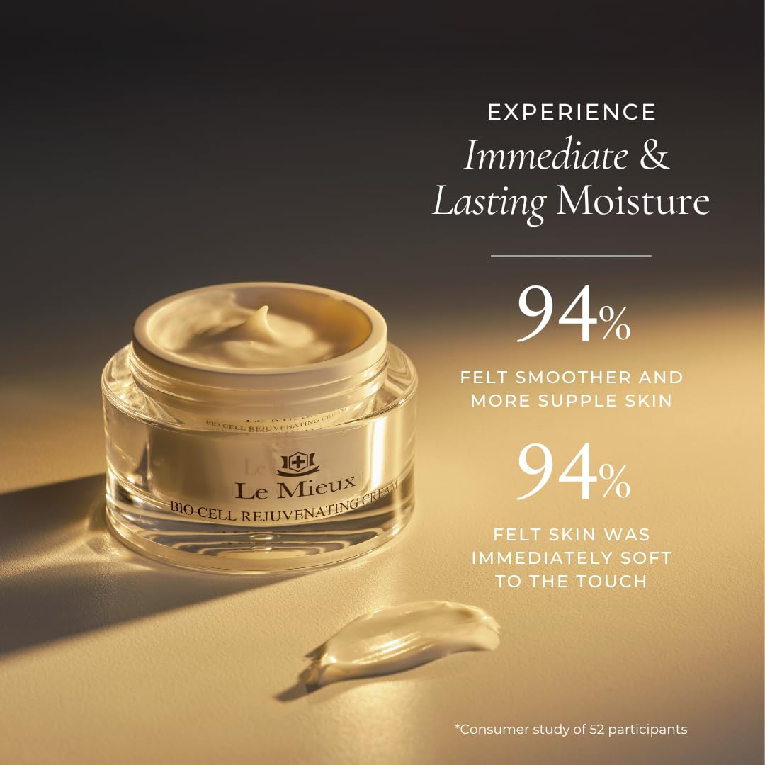 Le Mieux Bio Cell cream close-up of five exotic oils blend for nourishment.