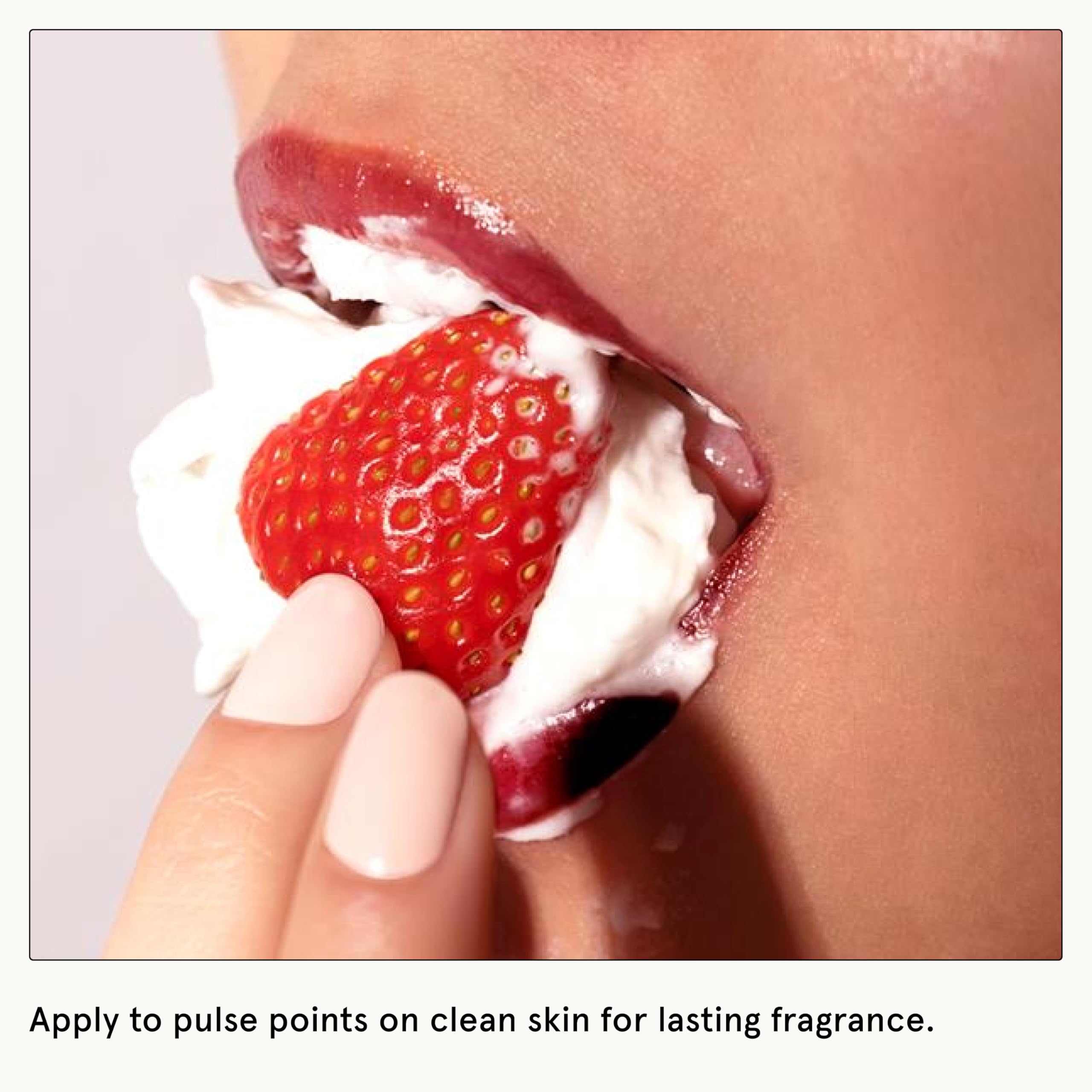 Le Monde Gourmand Fraise Fouettée packaging note about carton absence.