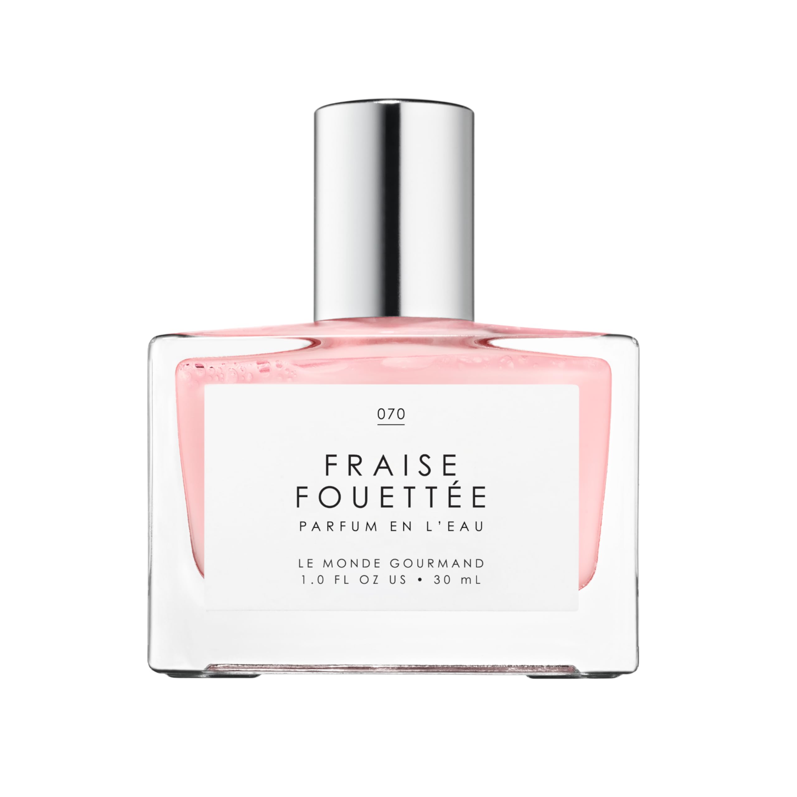 Le Monde Gourmand Fraise Fouettée spray bottle for daily indulgent fragrance.