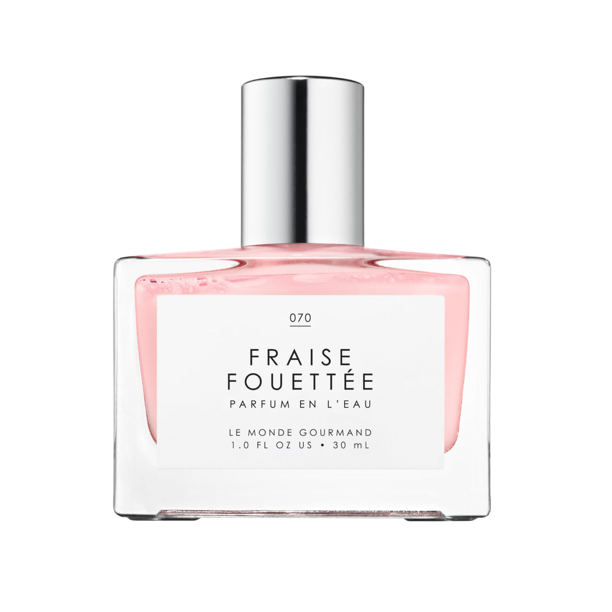 Le Monde Gourmand Fraise Fouettée spray bottle for daily indulgent fragrance.