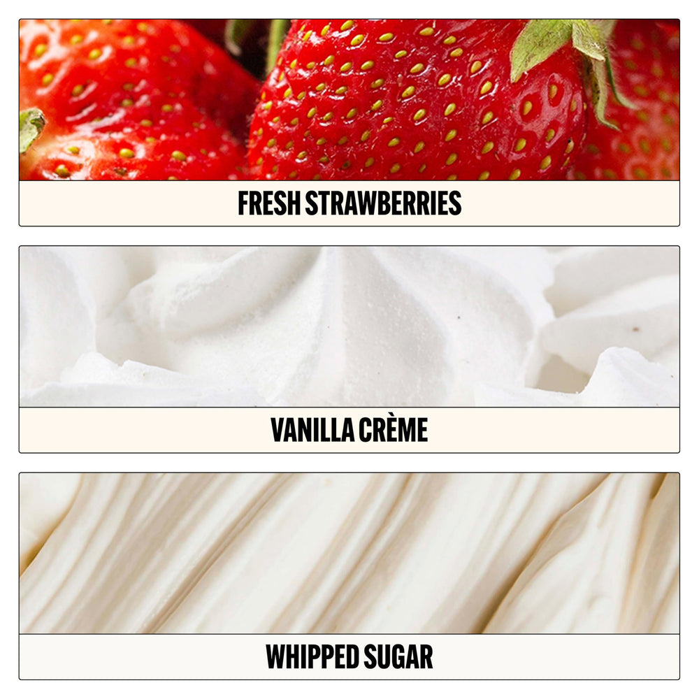 Le Monde Gourmand Fraise Fouettée vanilla and whipped sugar base.