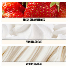 Le Monde Gourmand Fraise Fouettée vanilla and whipped sugar base.
