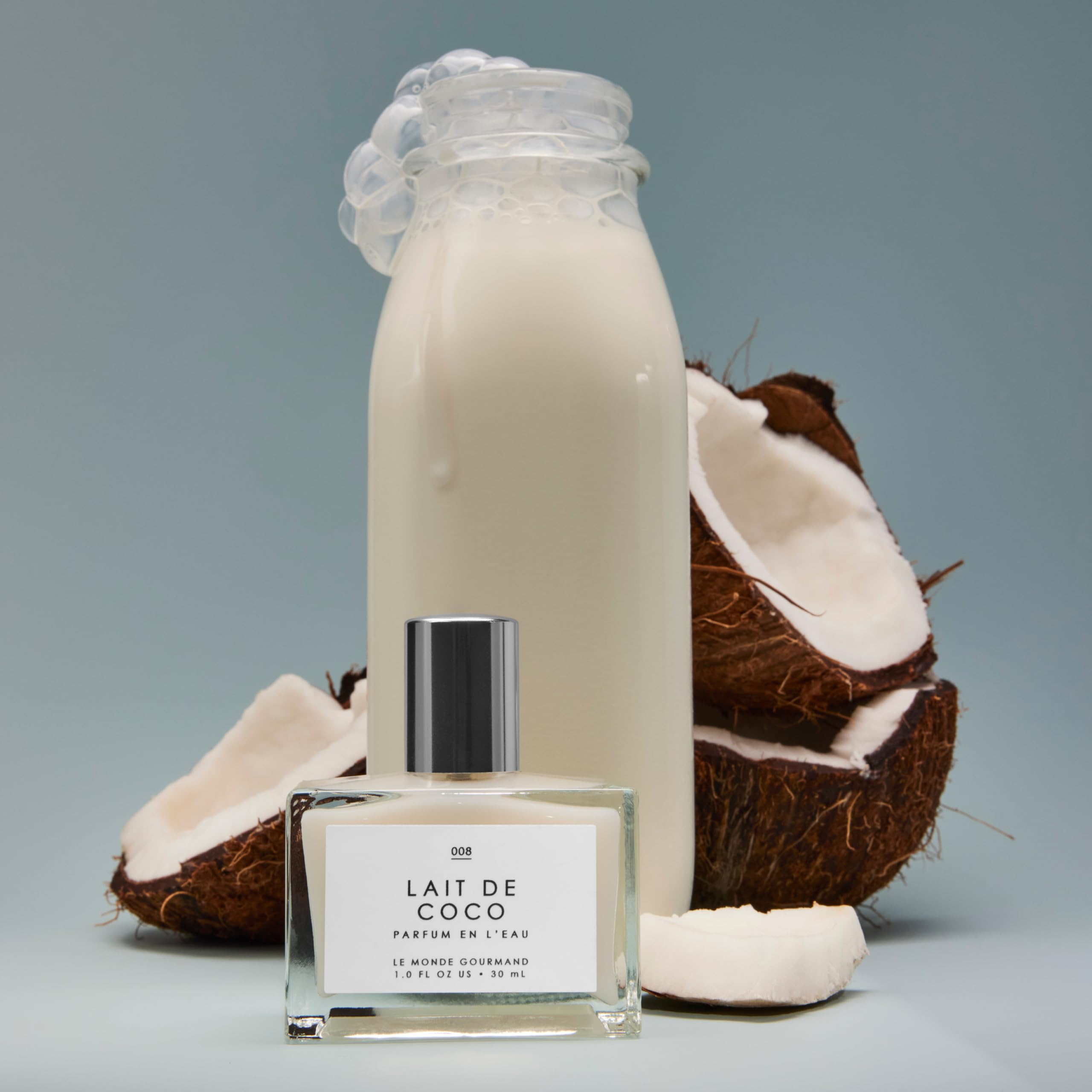 Le Monde Gourmand Lait de Coco collection display for fragrance wardrobe ideas.