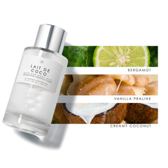 Le Monde Gourmand Lait de Coco spray is applied on clothes.